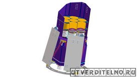 Модель рентгеновского телескопа eROSITA, который будет работать на борту российской обсерватории "Спектр-РГ"
